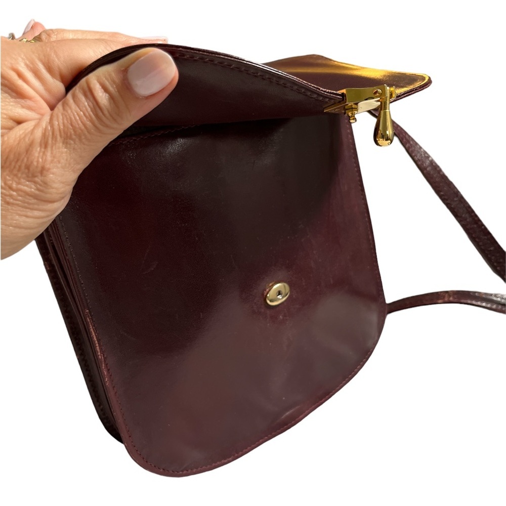 Harrods made in Italy 100% genuine leather vintage cross body bag - Picture 7 of 16